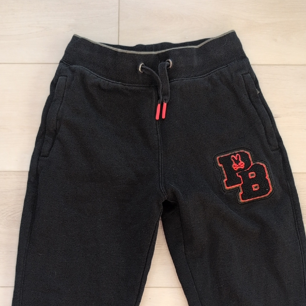 Psycho Bunny Black Sweatpants Elastic Joggers